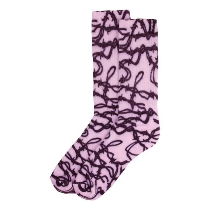 Santa Cruz Speed Wheels 2 Pack Socks - Red / Pink