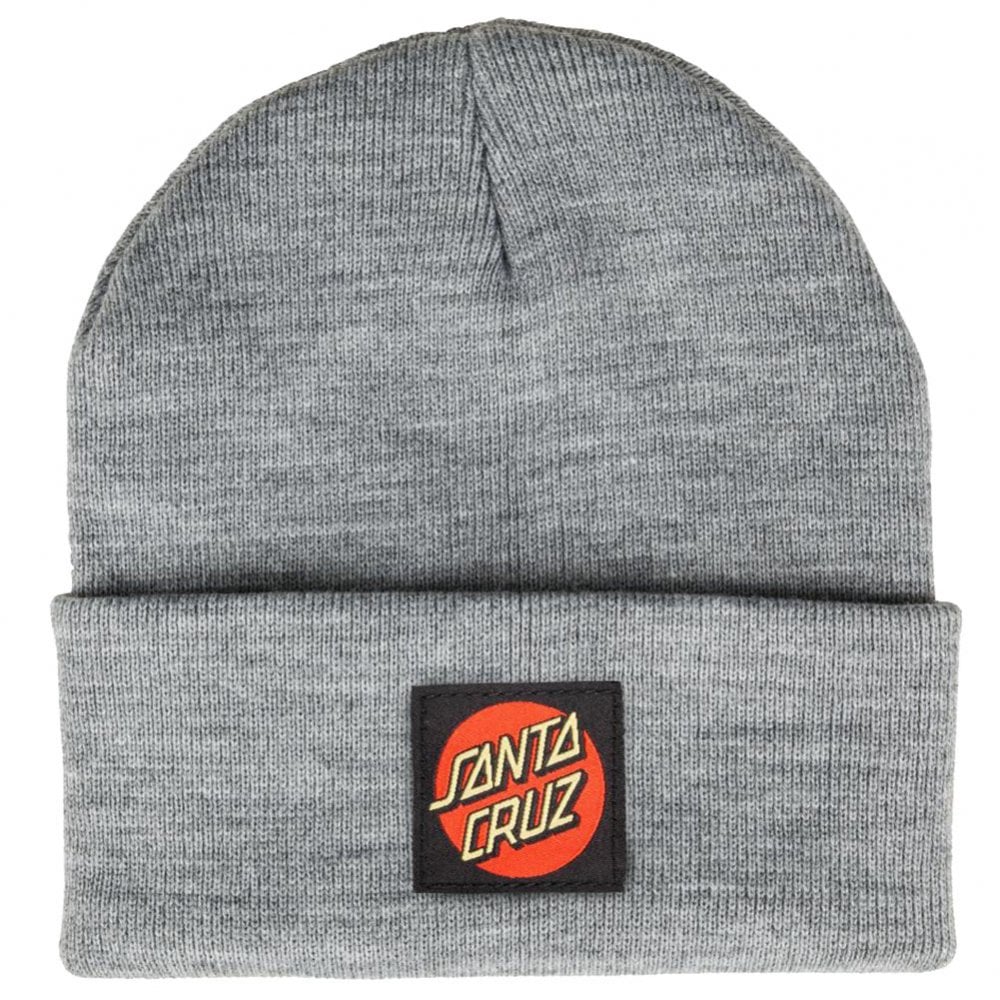 Santa Cruz Classic Label Dot Beanie - Dark Heather