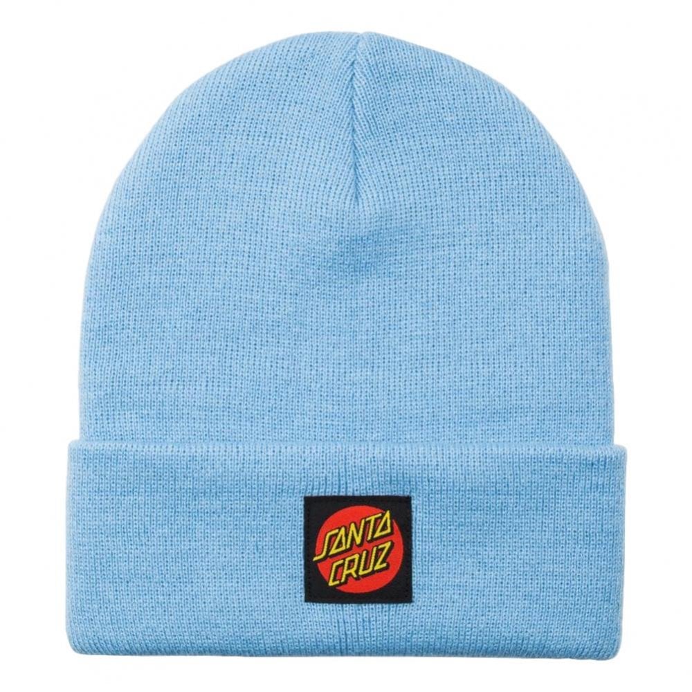 Santa Cruz Classic Label Dot Beanie - Powder Blue