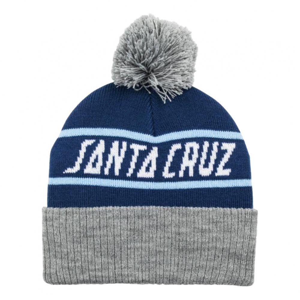 Santa Cruz Strip Stripe Beanie - Dark Navy / Athletic Heather