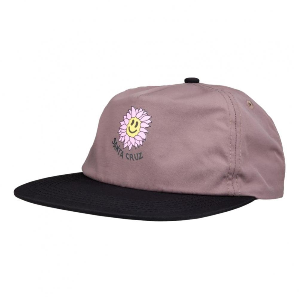 Santa Cruz Baked Flower Cap - Steel / Black