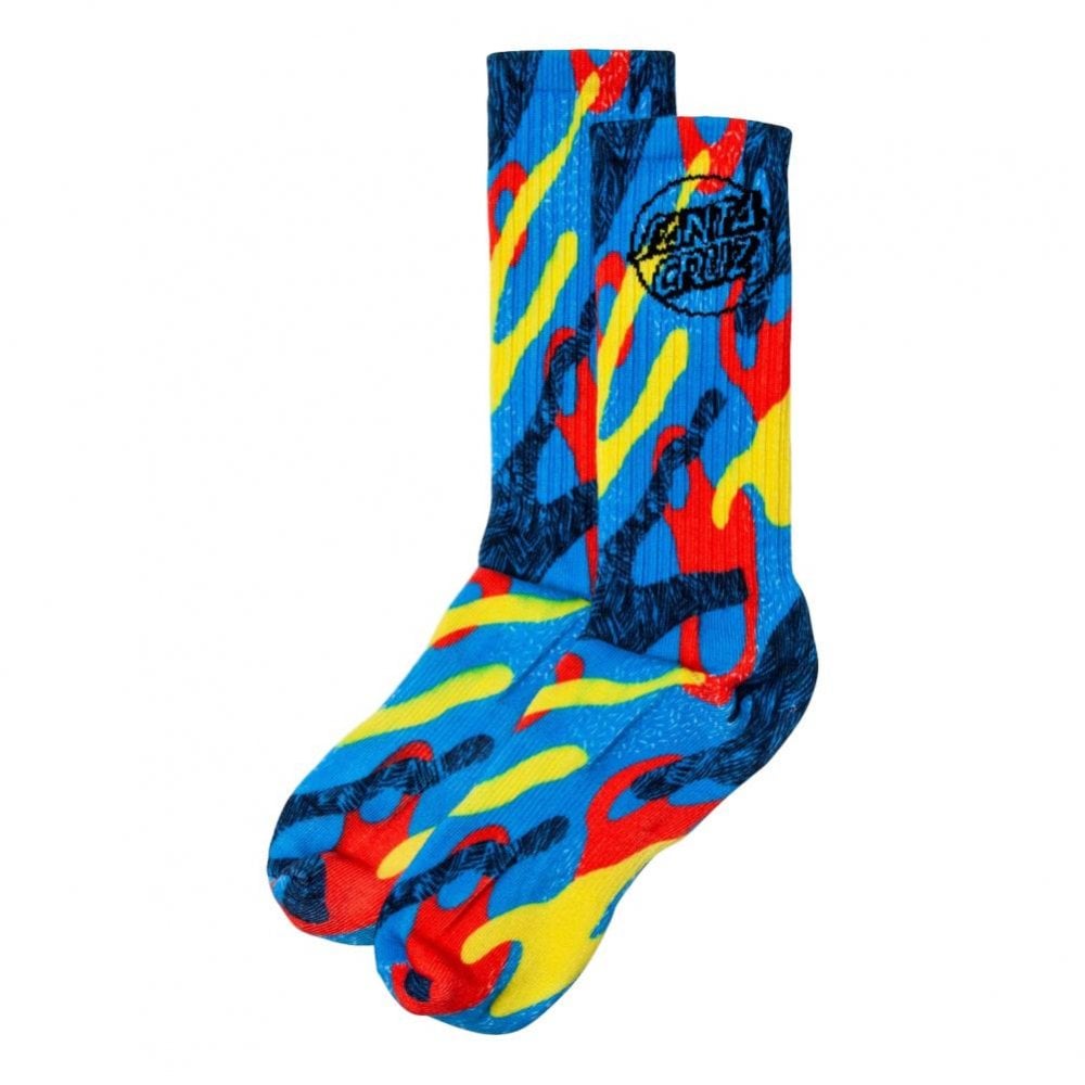 Santa Cruz Primary Dot Socks - Primary Camo