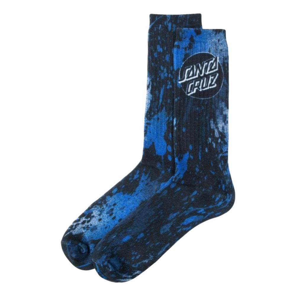 Santa Cruz Dot Splatter Socks - Navy Splatter