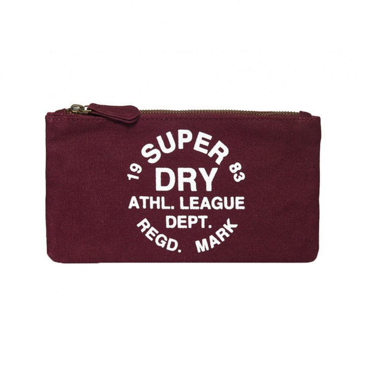 Superdry Athletic League Pencil Case - Burgundy
