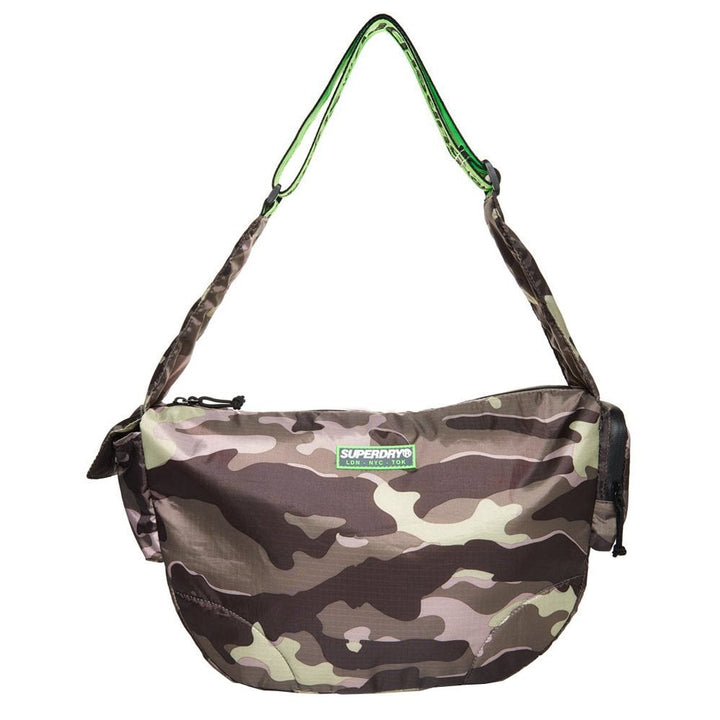 Superdry Damon Side Messenger Bag - Army Green Camo