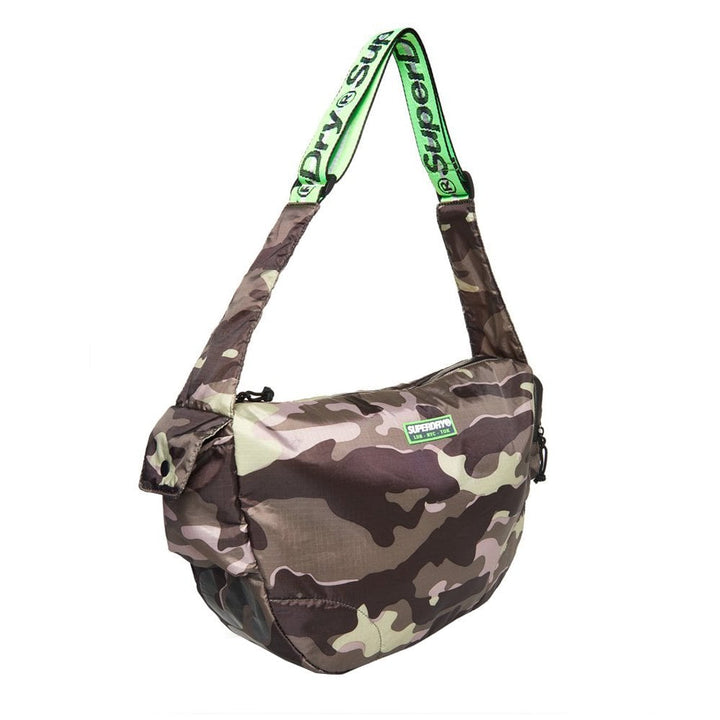 Superdry Damon Side Messenger Bag - Army Green Camo