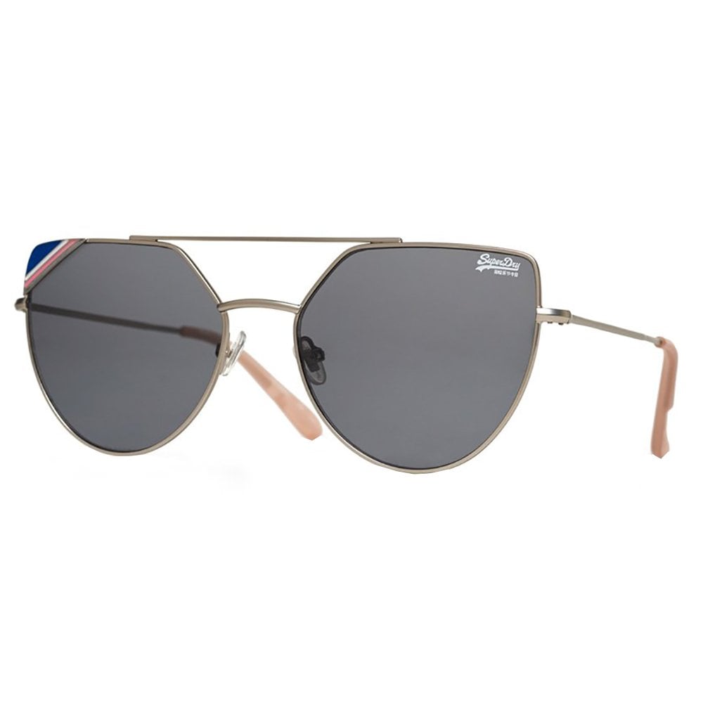 Superdry SDR Amelia Sunglasses - Matte Silver / Pink