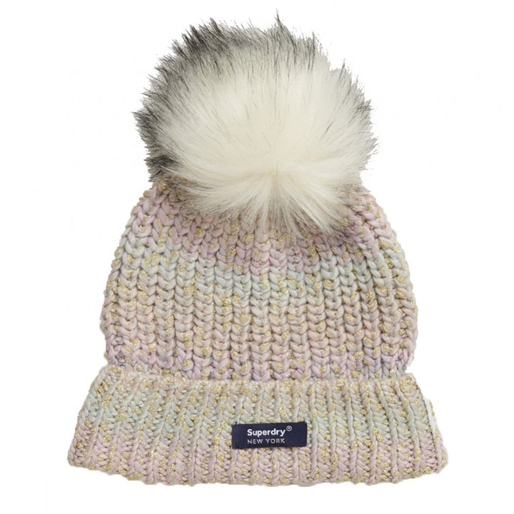 Superdry Sparkle Ombre Beanie - Green Ombre