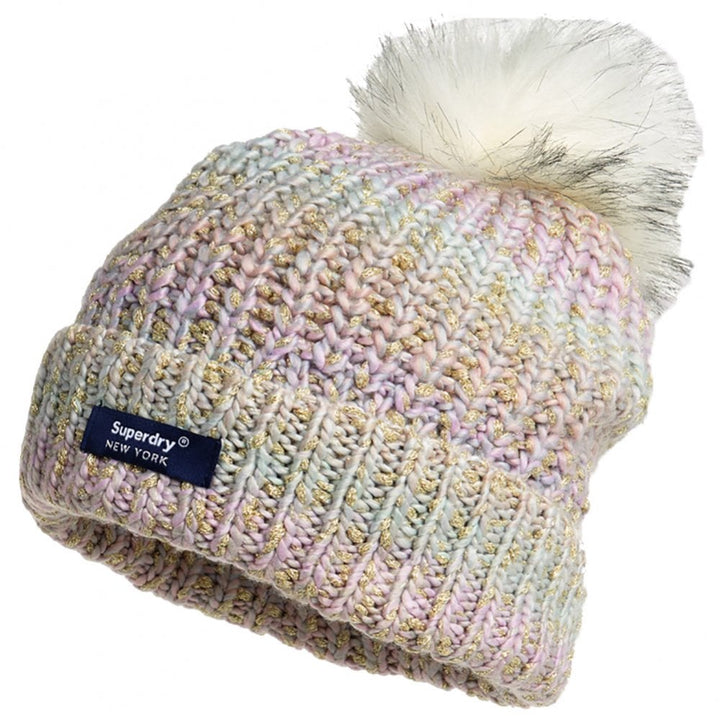 Superdry Sparkle Ombre Beanie - Green Ombre