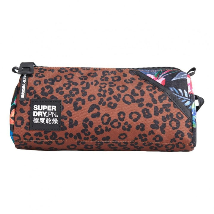 Superdry City Pack Printed Pencil Case - Black Leopard