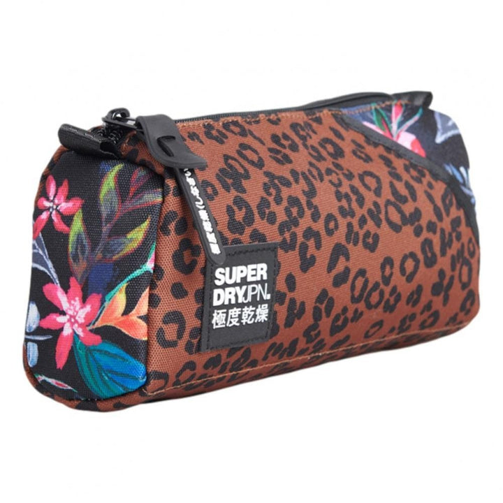 Superdry City Pack Printed Pencil Case - Black Leopard