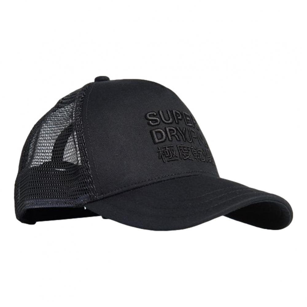 Superdry Logo Trucker Cap - Black