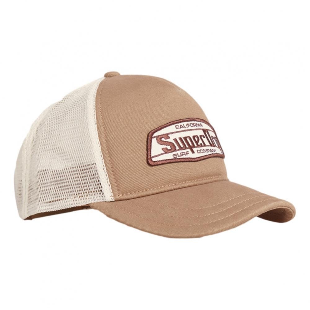 Superdry Logo Trucker Cap - Pine Bark