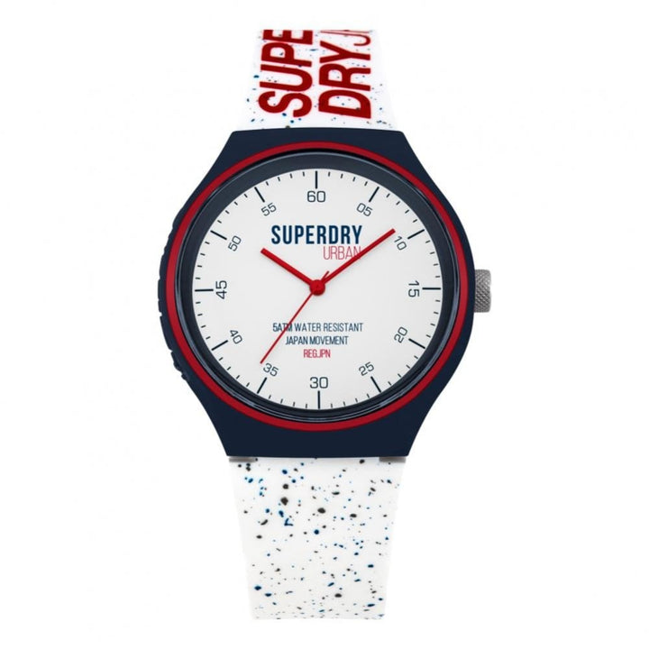 Superdry Urban XL Fleck Watch - White / Navy / Red