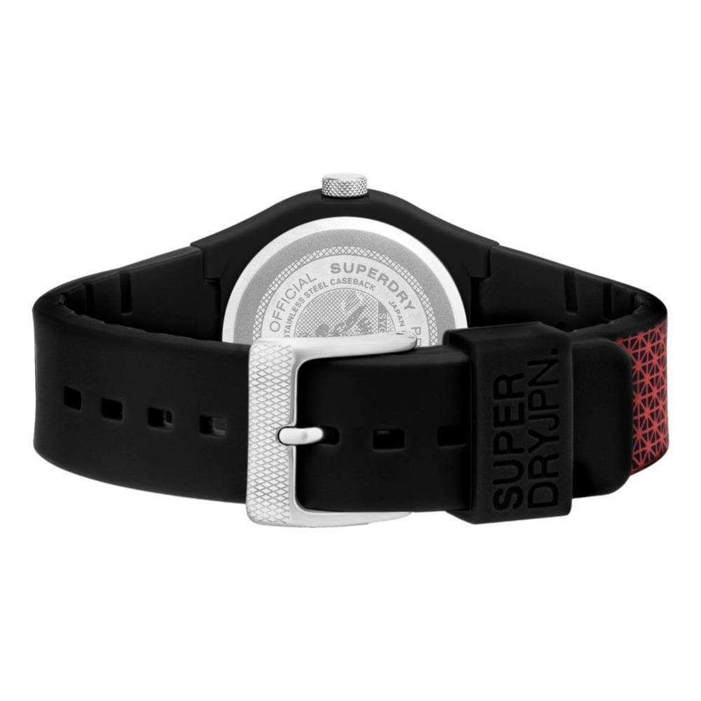 Superdry Urban Geo Sport Watches - Black / Red