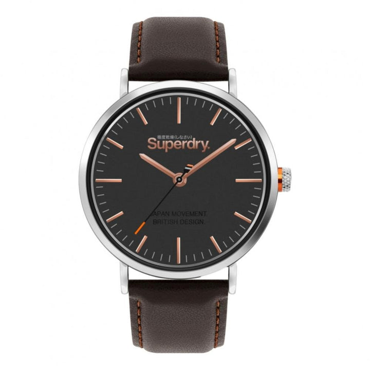 Superdry Oxford Watch - Brown / Charcoal