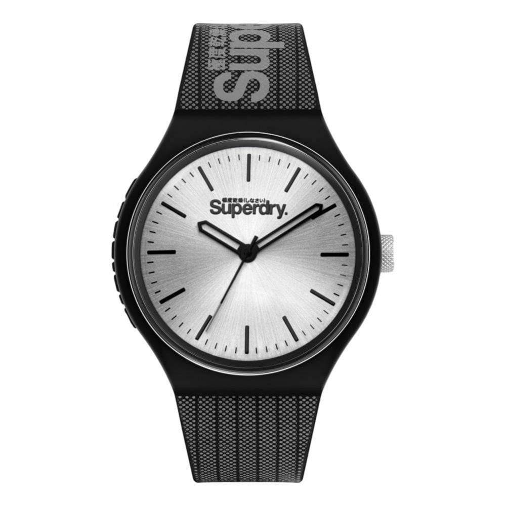 Superdry Urban XL Mesh Watch - Black / Silver