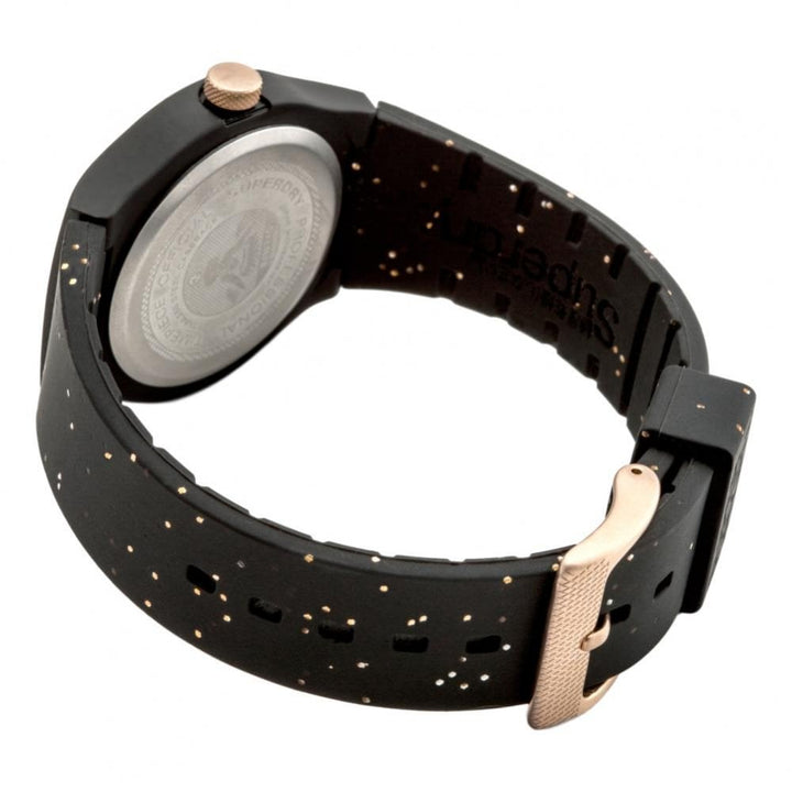 Superdry Urban Glitter Watch - Black / Rose Gold