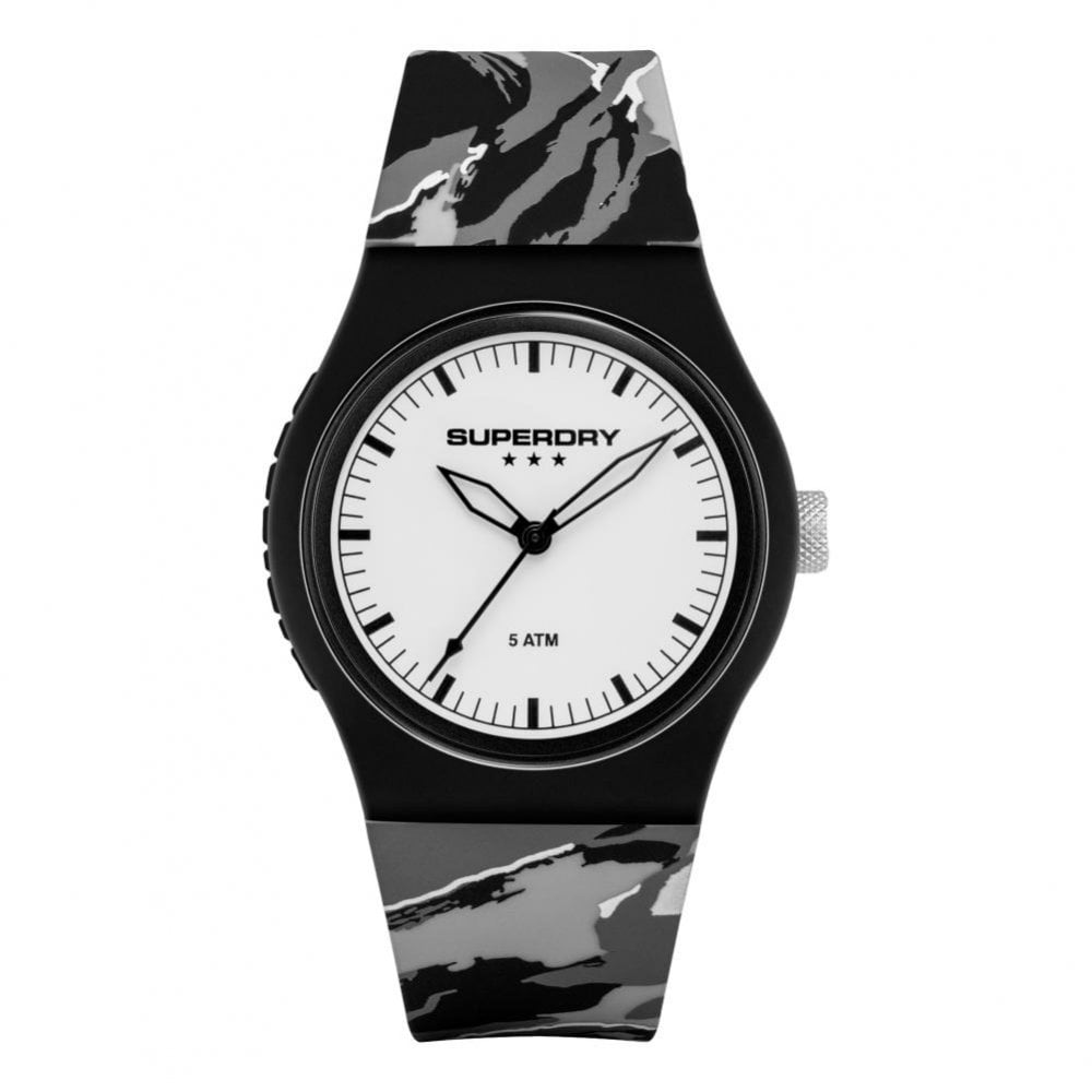 Superdry Urban Camo Pop Watch - Grey / White