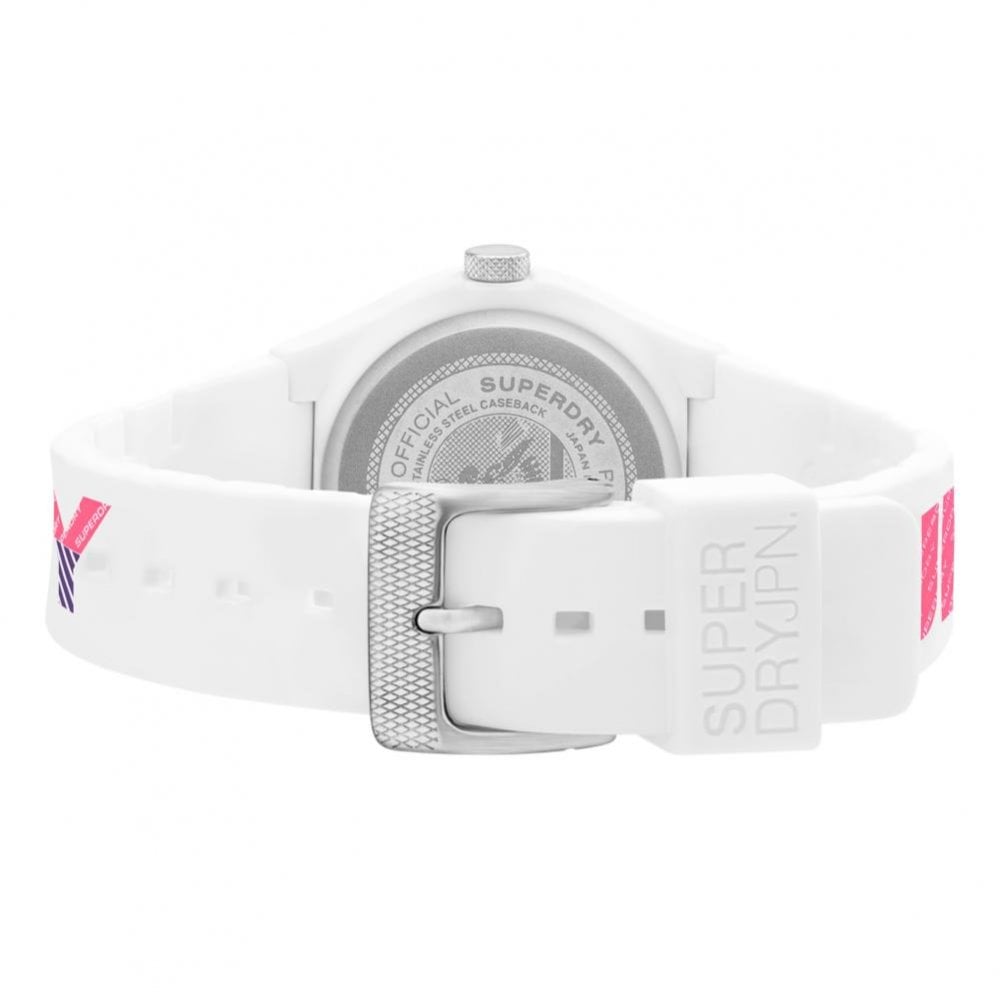 Superdry Urban Retro Sport Watch - White / Purple