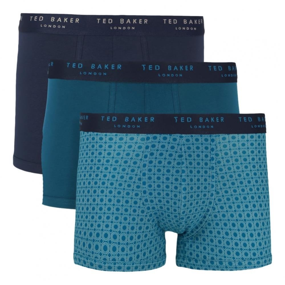 Ted Baker 3 Pack Cotton Fashion Trunks