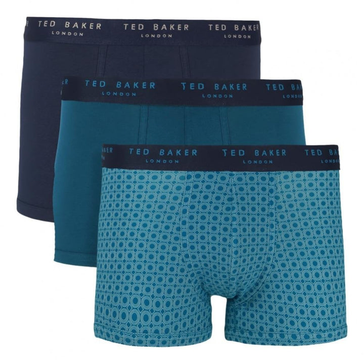 Ted Baker 3 Pack Cotton Fashion Trunks