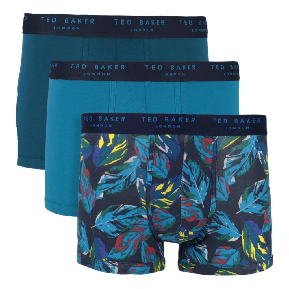 Ted Baker 3 Pack Cotton Fashion Trunks