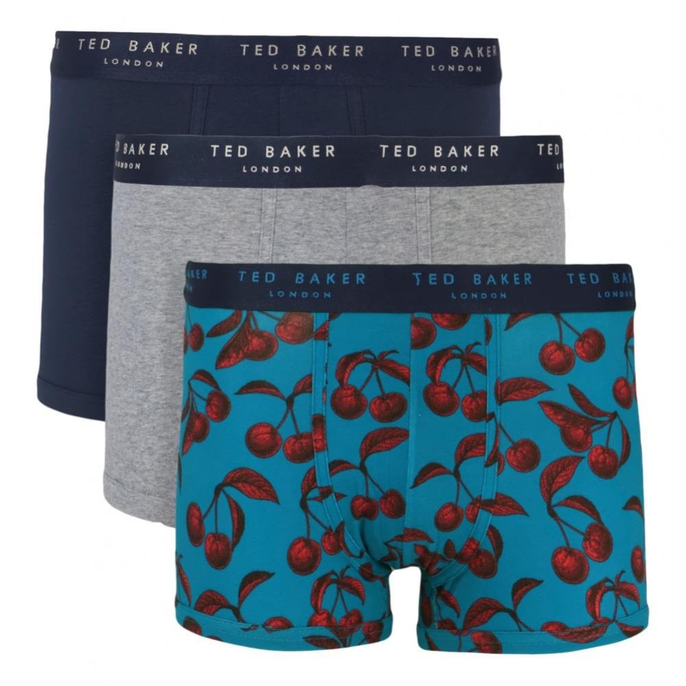 Ted Baker 3 Pack Cotton Fashion Trunks