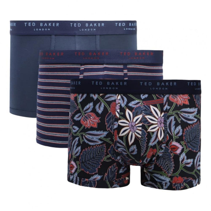 Ted Baker 3 Pack Cotton Fashion Trunks