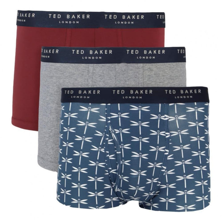 Ted Baker 3 Pack Cotton Fashion Trunks