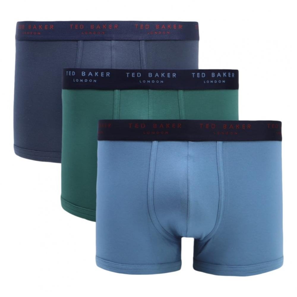 Ted Baker 3 Pack Cotton Fashion Trunks