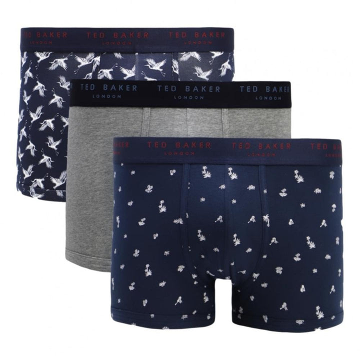 Ted Baker 3 Pack Cotton Fashion Trunks
