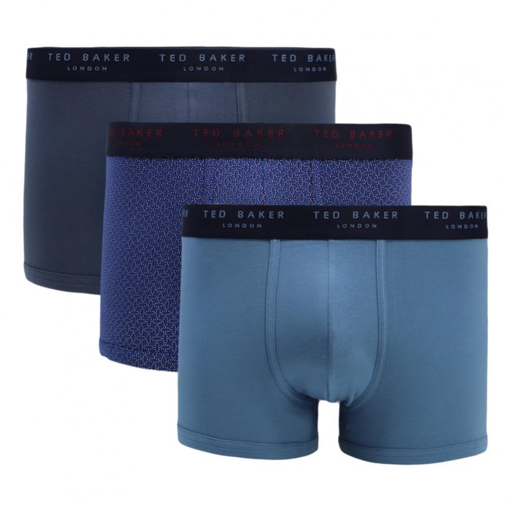 Ted Baker 3 Pack Cotton Fashion Trunks