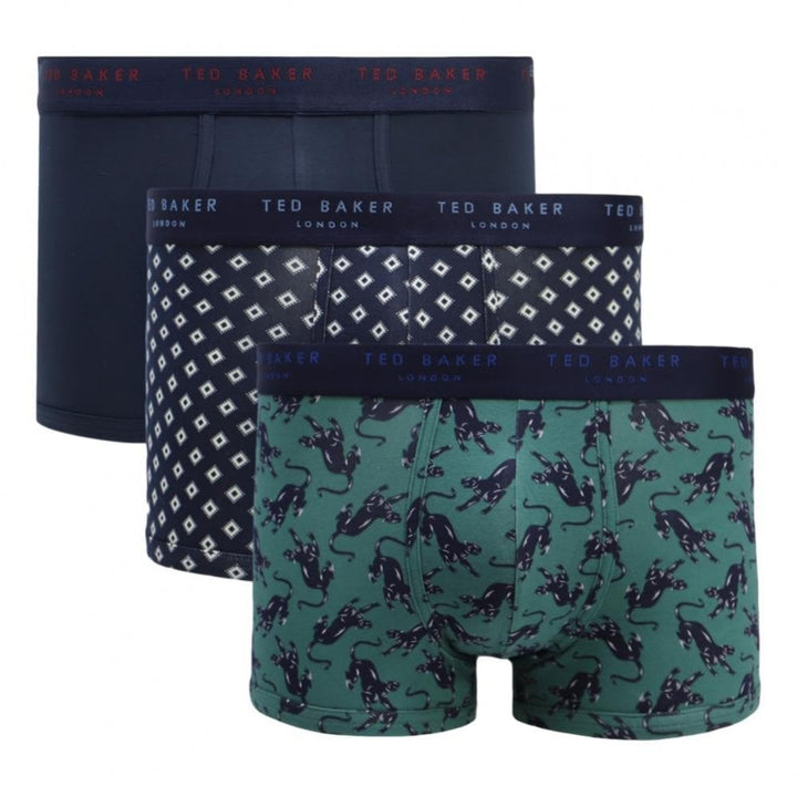 Ted Baker 3 Pack Cotton Fashion Trunks