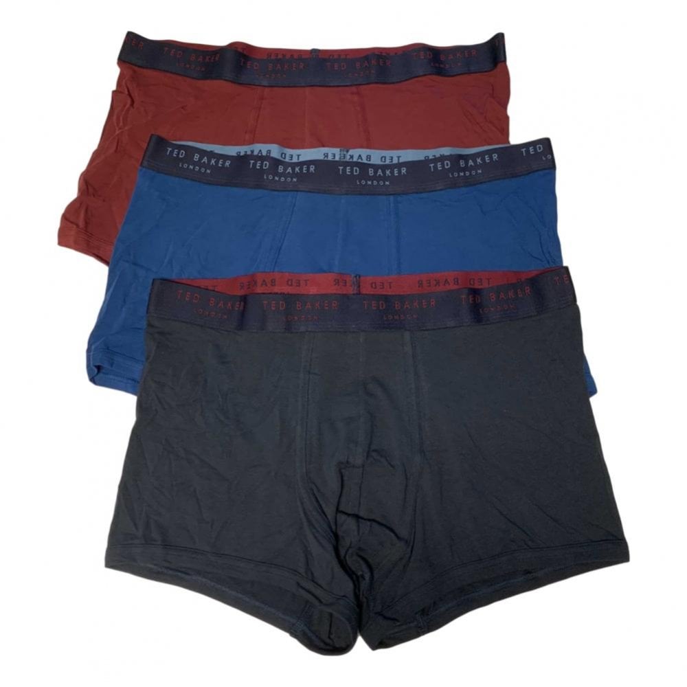 Ted Baker 3 Pack Cotton Fashion Trunks