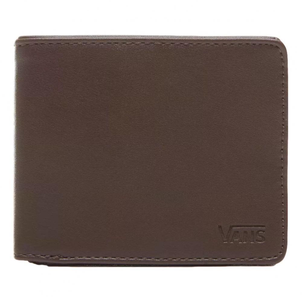 Vans Drop V Bi-Fold Wallet - Dark Brown