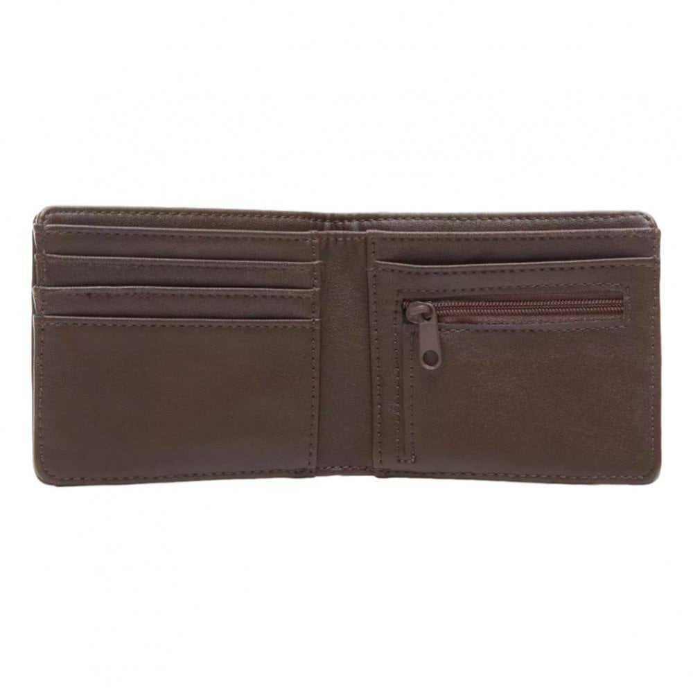 Vans Drop V Bi-Fold Wallet - Dark Brown