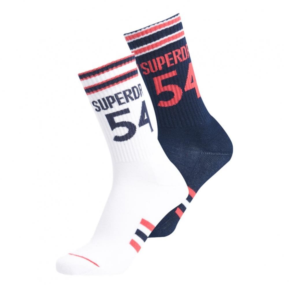 Superdry Athletic 54 Logo Socks - Navy Multipack