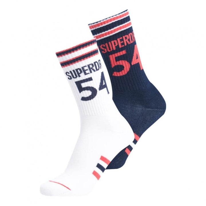 Superdry Athletic 54 Logo Socks - Navy Multipack