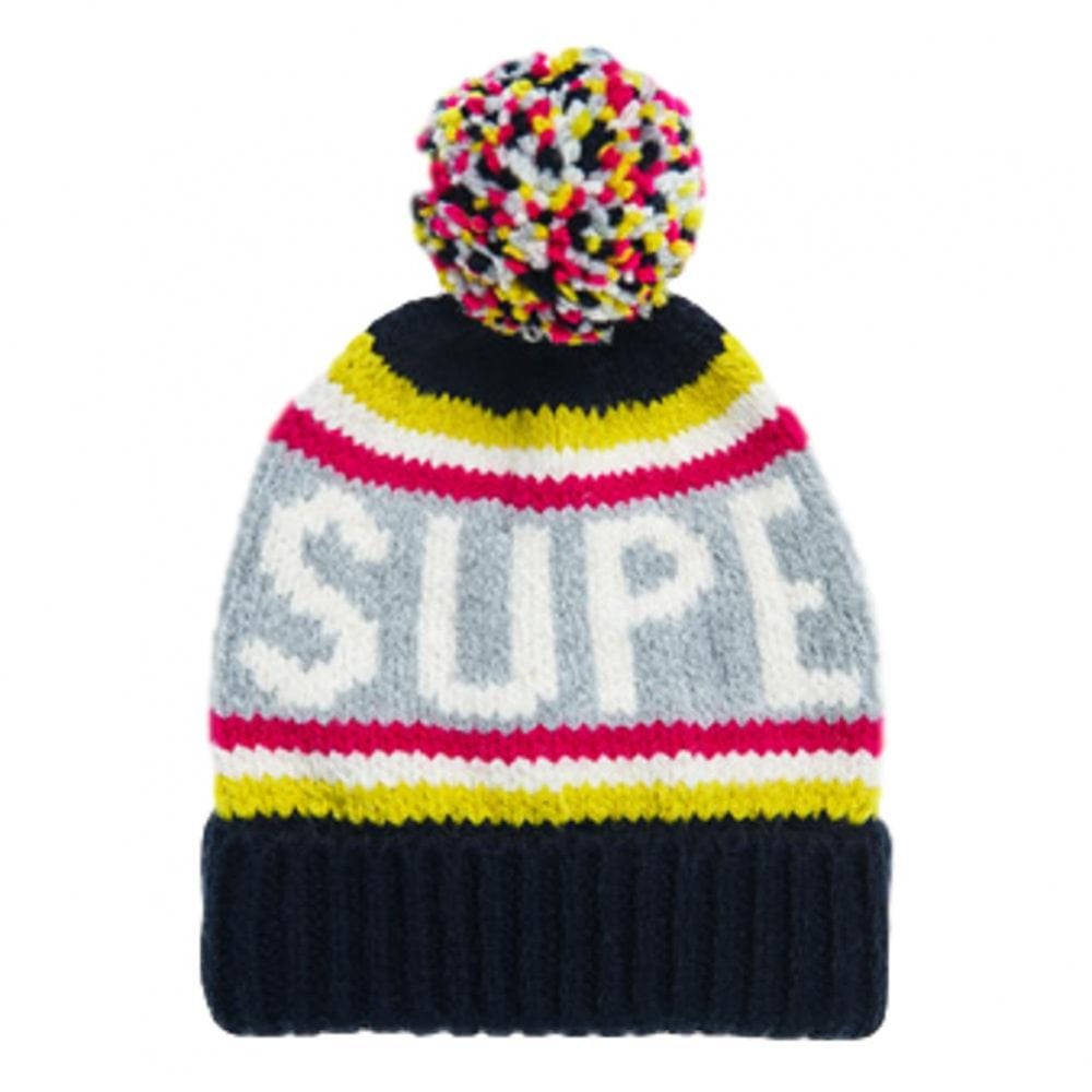 Superdry Neon Beanie - Dark Navy