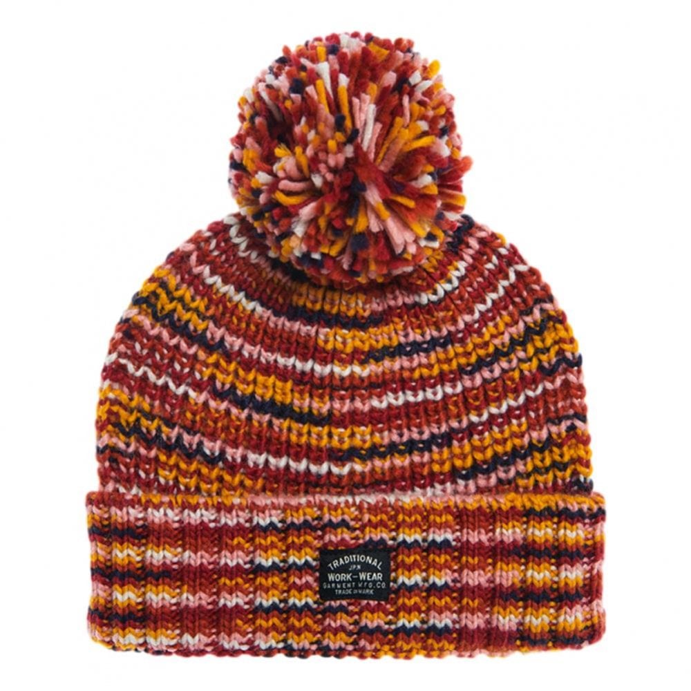 Superdry Space Dye Beanie - Orange Space Dye