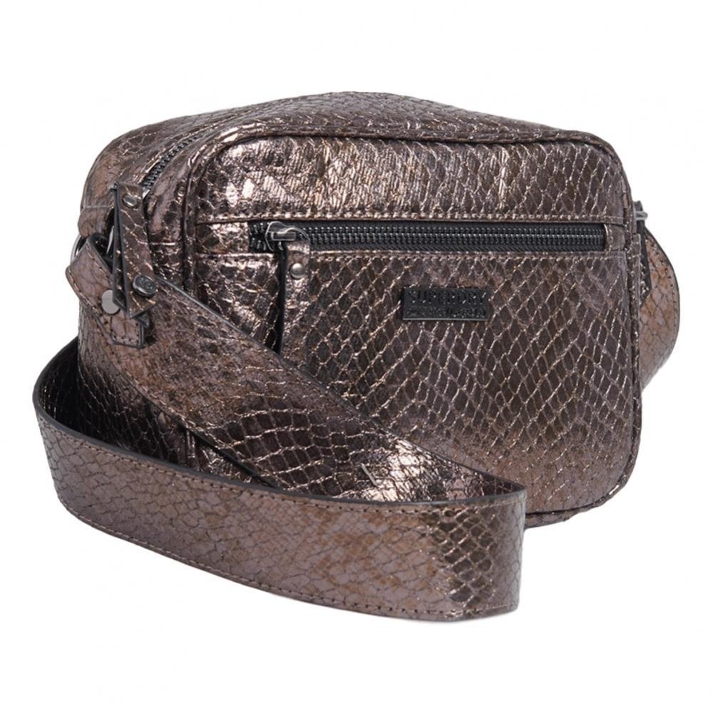 Superdry Delwen Snake Cross Body Bag - Pewter