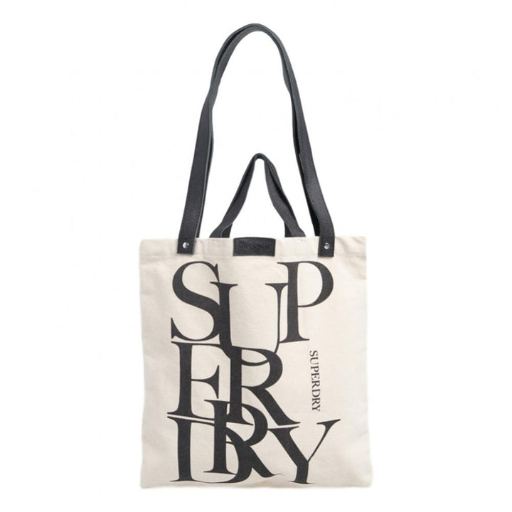 Superdry Edit Printed Shopper Bag - Natural