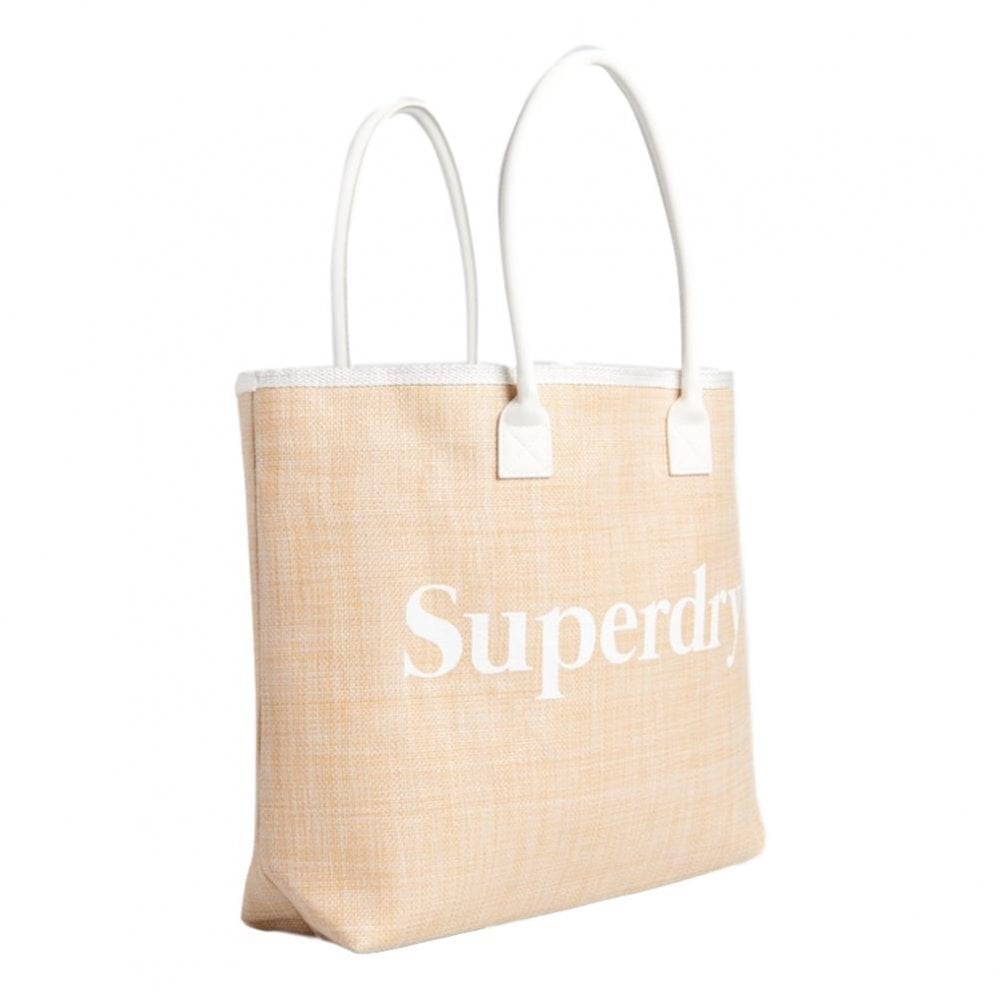 Superdry Darcy Jute Tote Bag - Natural