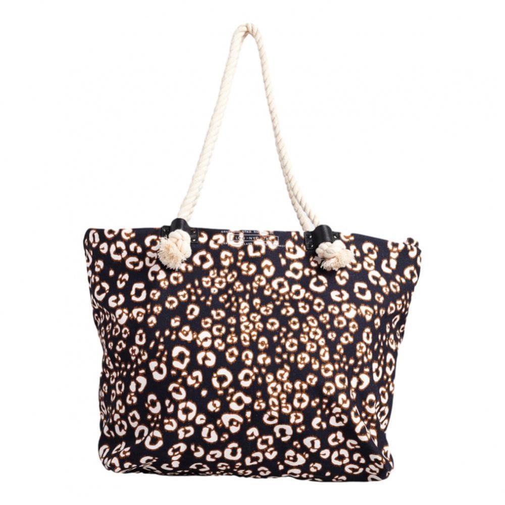 Superdry Printed Rope Tote Bag - Leopard Print