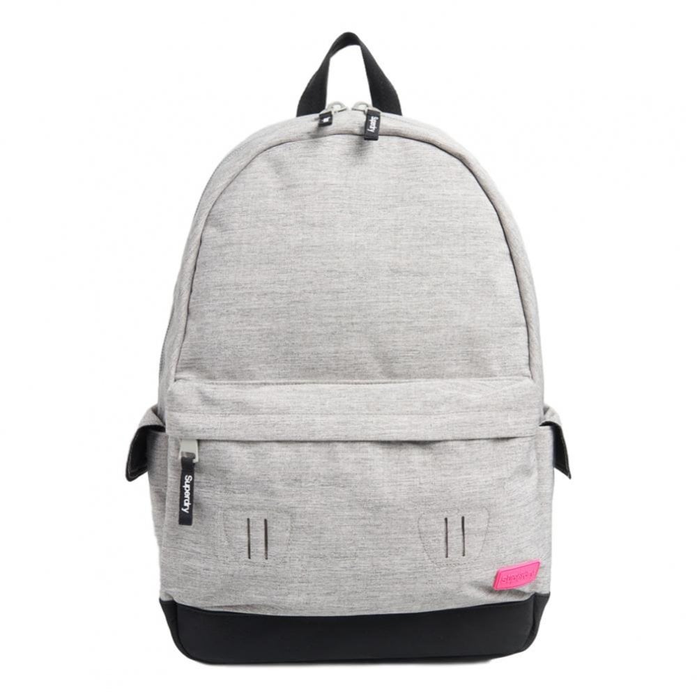 Superdry Rainbow Applique Montana Rucksack - Light Grey Marl