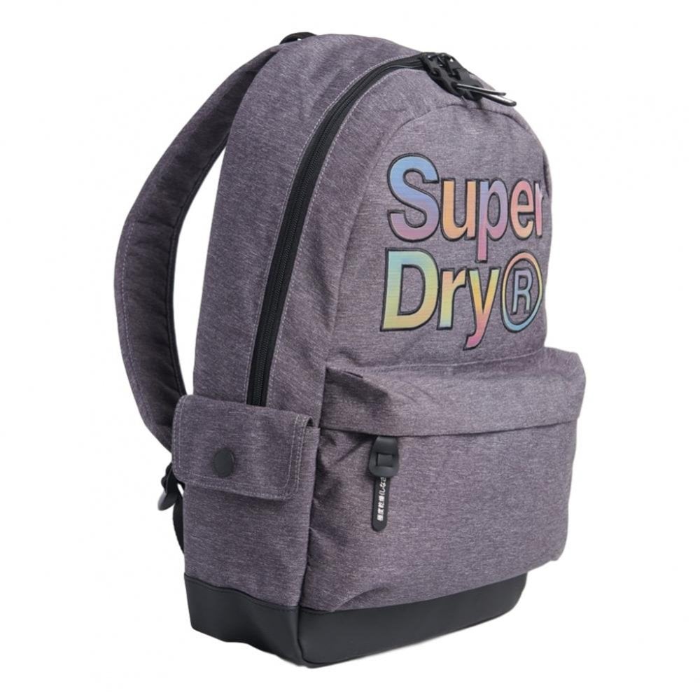 Superdry Rainbow Infill Montana Backpack - Grey Marl