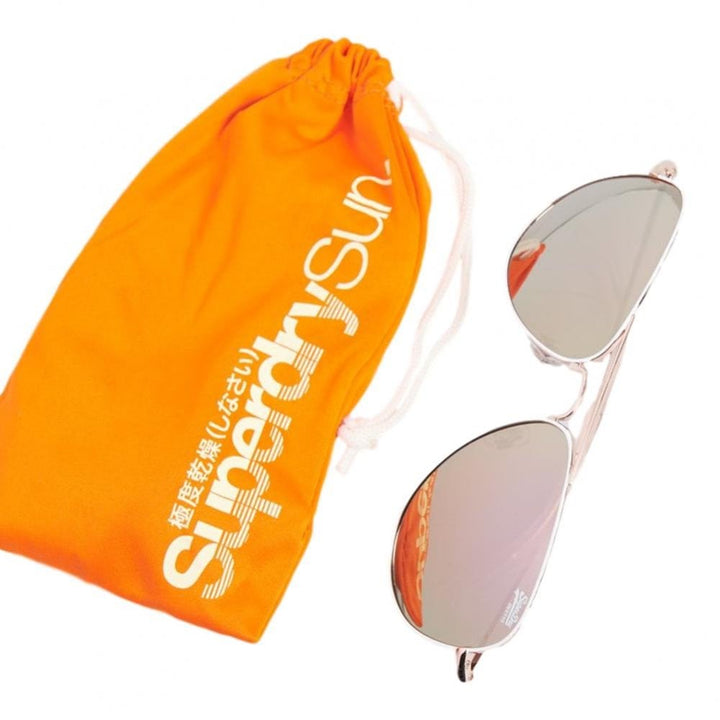 Superdry SDR Huntsman Sunglasses - Shiny Rose Gold / White