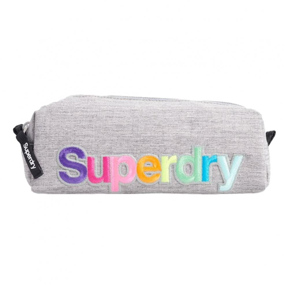 Superdry Rainbow Pencil Case - Grey Marl