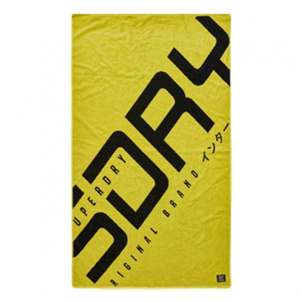 Superdry Hyper Logo Beach Towel - Neon Yellow